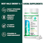 Zinc Tablets - Male Enhancing Supplement - Male Healthy Pill - Enhance Energy & Endurance - Booster for Men