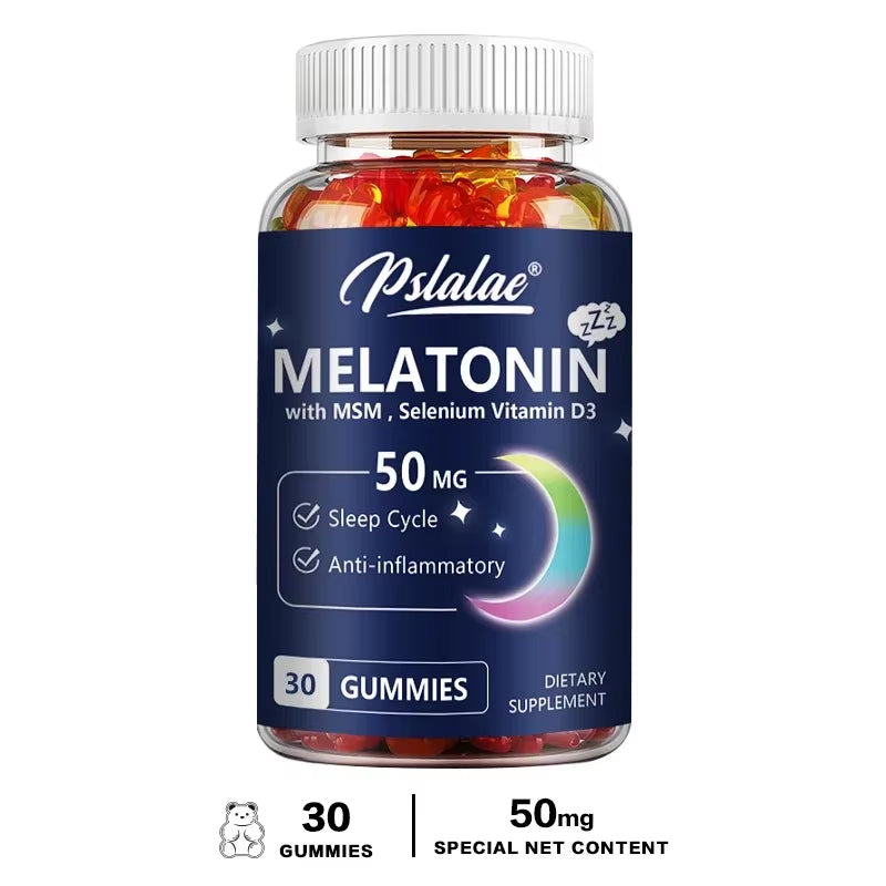 Experience Restful Nights with Our High-Potency Melatonin 50 mg Chewable Gummies for Enhanced Sleep, Stress Relief, and Relaxation