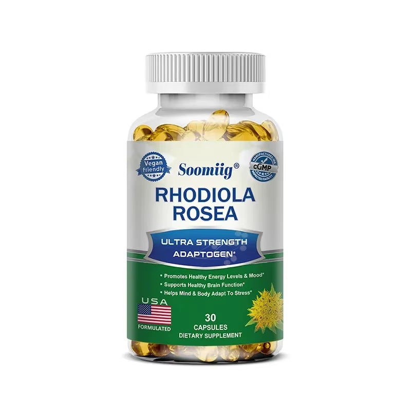 Unlock Your Potential with High Strength Rhodiola Rosea Capsules - Boost Mood, Energy, and Brain Function Naturally!