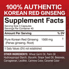 Korean Red Panax Ginseng - Energy, Endurance, Vitality, Performance, Immune Support
