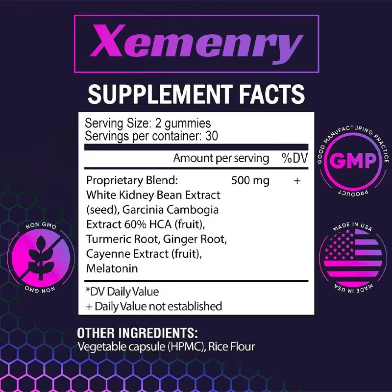 Metabolism Support Gummies - Weight Management,Fat Burning, Metabolism Boosting,Supports a Healthy Nervous System - 60 Gummies