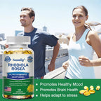 Unlock Your Potential with High Strength Rhodiola Rosea Capsules - Boost Mood, Energy, and Brain Function Naturally!