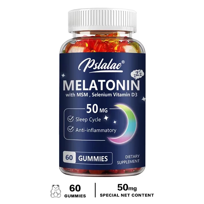 Experience Restful Nights with Our High-Potency Melatonin 50 mg Chewable Gummies for Enhanced Sleep, Stress Relief, and Relaxation
