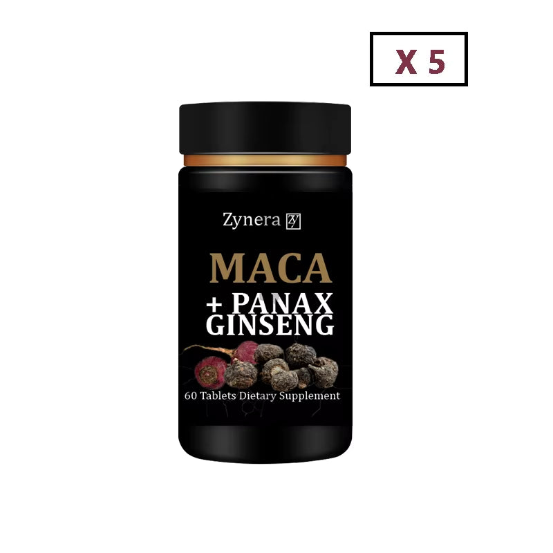 Organic Maca + Panax Ginseng Extract Supplement,Men'S Energizer for Stamina Booster for Men ,Energy and Endurance Support