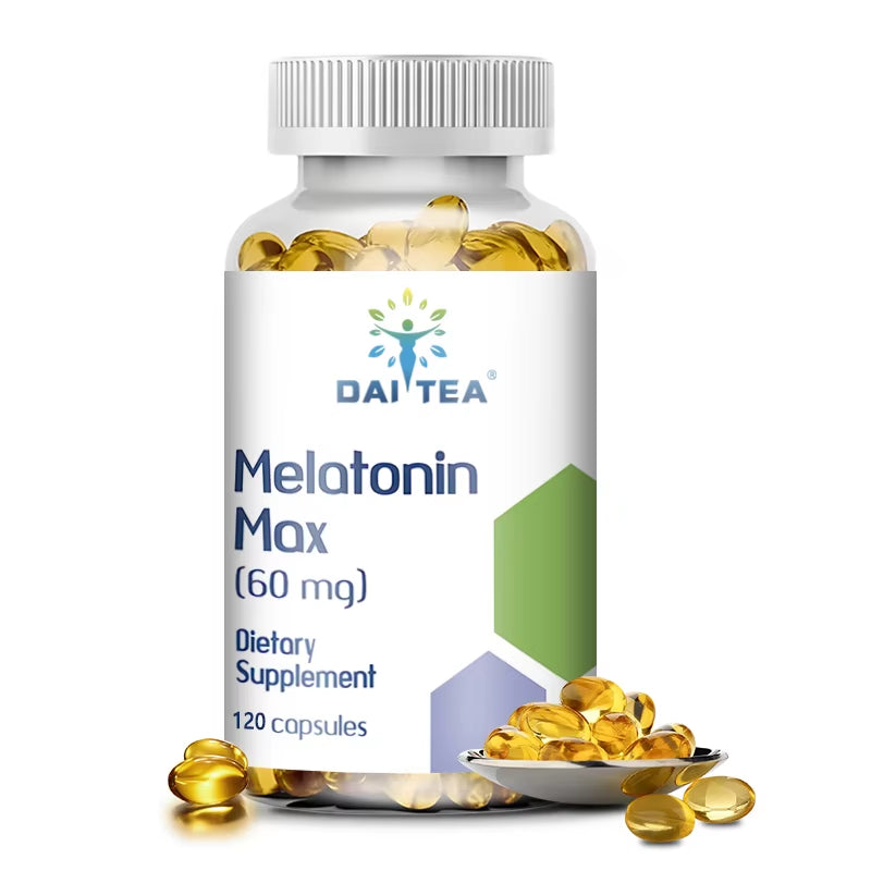 Unlock Restful Nights with Daitea Melatonin 60MG Capsules - Your Ultimate Sleep Support Solution for Insomnia Relief and Enhanced Sleep Quality