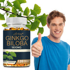 Ginkgo Biloba Capsules - Boost Brain, Improve Memory and Cognitive Abilities, Improve Blood Circulation - 120 Capsules