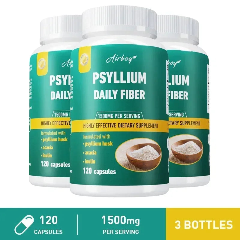 Psyllium Husk - Natural Soluble Fiber - Good for Intestinal Health, Cleansing, Detox, Supports Digestive System Healthsupplement