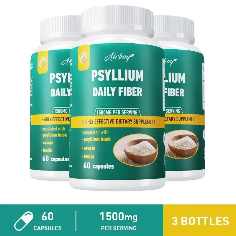 Psyllium Husk - Natural Soluble Fiber - Good for Intestinal Health, Cleansing, Detox, Supports Digestive System Healthsupplement