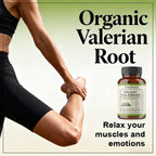 Valerian Root Capsules - Natural Stress Relief, Enhanced Sleep Quality, and Promotes Relaxation - Vegan & Non-GMO
