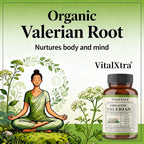 Valerian Root Capsules - Natural Stress Relief, Enhanced Sleep Quality, and Promotes Relaxation - Vegan & Non-GMO