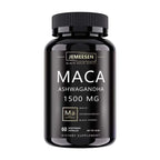 Organic Maca Root Powder Capsules 1500Mg Containing Maca Root Extract,Ashwagandha,Black Pepper, Supplements for Men