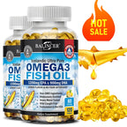 Premium Omega-3 Fish Oil Supplement - Heart & Brain Health Support with EPA & DHA - 120 Easy-to-Swallow Capsules