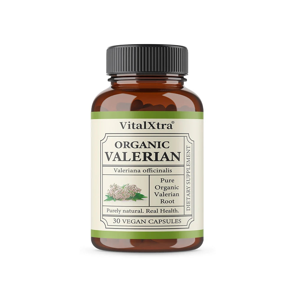 Valerian Root Capsules - Natural Stress Relief, Enhanced Sleep Quality, and Promotes Relaxation - Vegan & Non-GMO