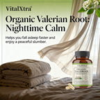 Valerian Root Capsules - Natural Stress Relief, Enhanced Sleep Quality, and Promotes Relaxation - Vegan & Non-GMO