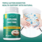 Psyllium Husk - Natural Soluble Fiber - Good for Intestinal Health, Cleansing, Detox, Supports Digestive System Healthsupplement