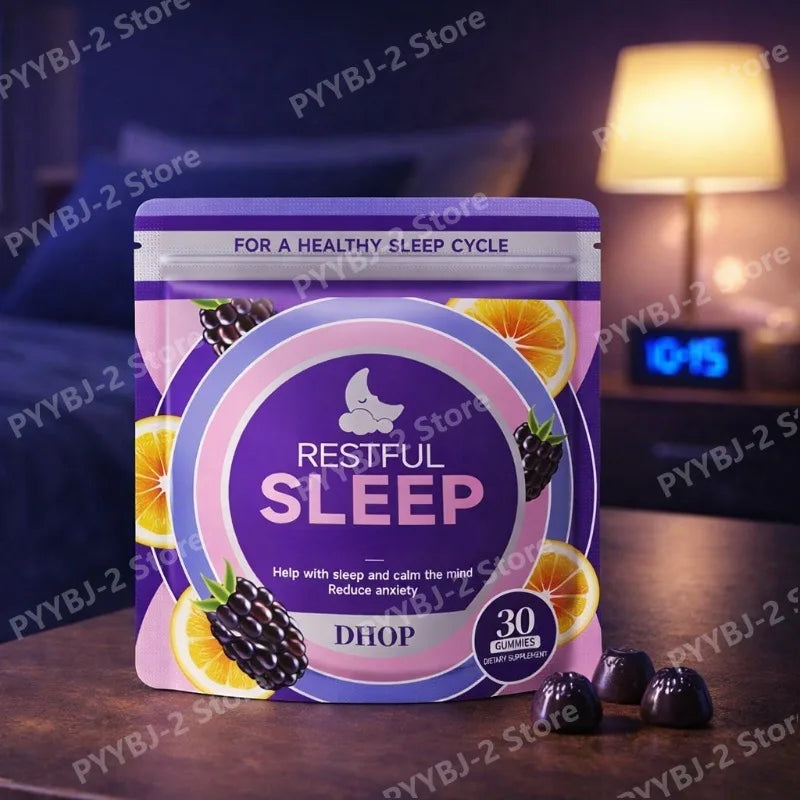 Experience Restful Nights with Our Natural Sleep Gummies - L-Theanine, Chamomile & Lemon Balm Extracts - 30 Count