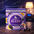 Experience Restful Nights with Our Natural Sleep Gummies - L-Theanine, Chamomile & Lemon Balm Extracts - 30 Count