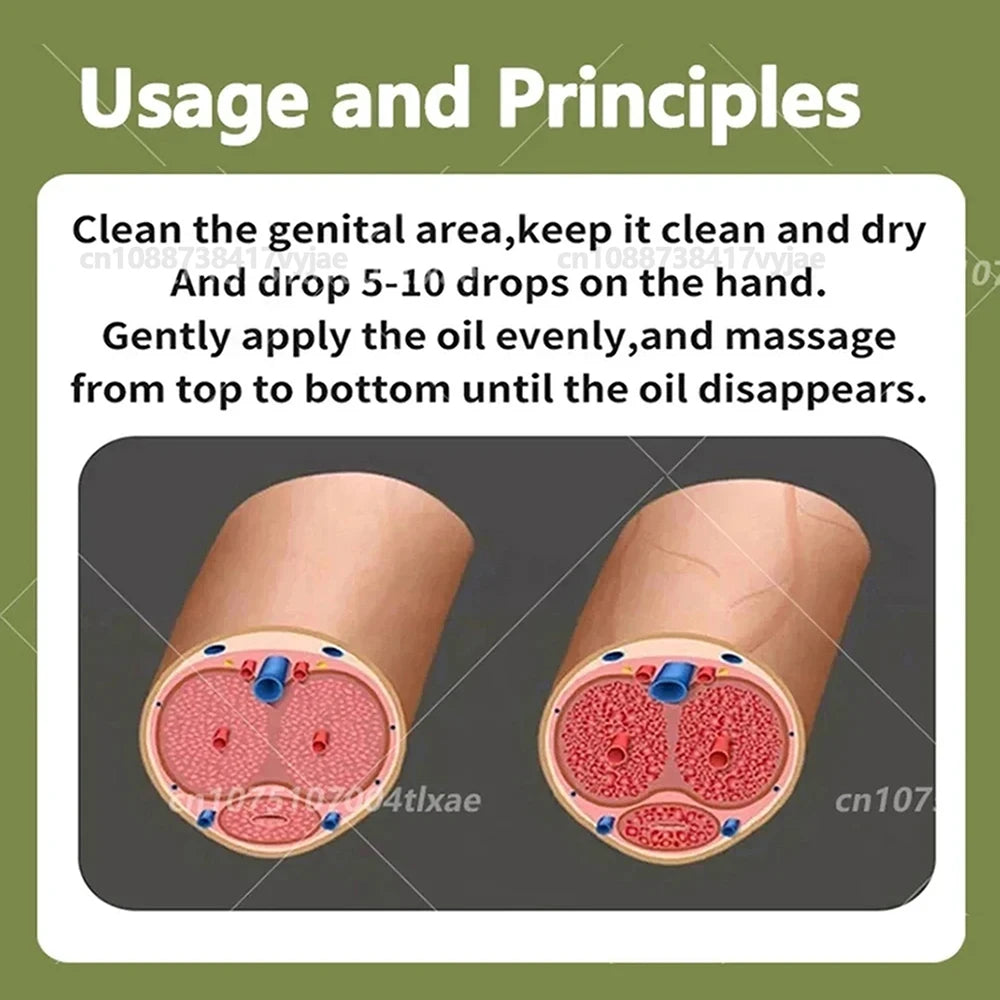 Penis Permanent Thickening Growth Man Massage Enlargement Oils Cock Erection Enhance Big Dick Enlarge Liquid Men Adult Products