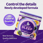 Experience Restful Nights with Our Natural Sleep Gummies - L-Theanine, Chamomile & Lemon Balm Extracts - 30 Count