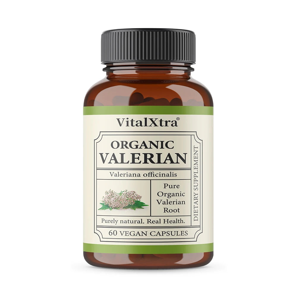 Valerian Root Capsules - Natural Stress Relief, Enhanced Sleep Quality, and Promotes Relaxation - Vegan & Non-GMO
