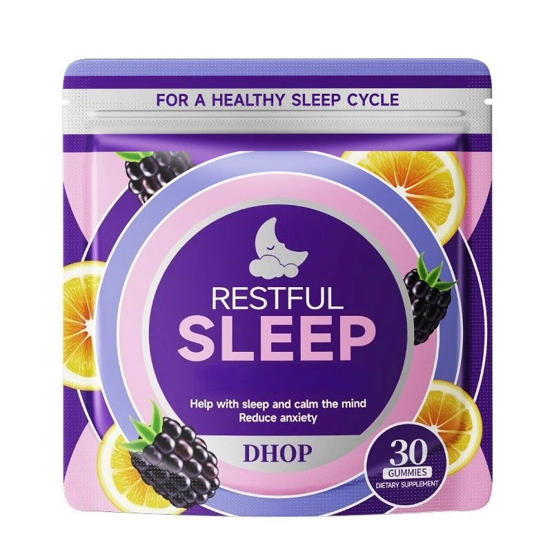 Experience Restful Nights with Our Natural Sleep Gummies - L-Theanine, Chamomile & Lemon Balm Extracts - 30 Count