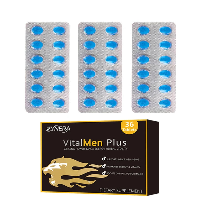 Natural Ashwagandha Man Power Tablets Male Enhancing Supplement Support Energy Strength Stamina Performance Ginseng Pills