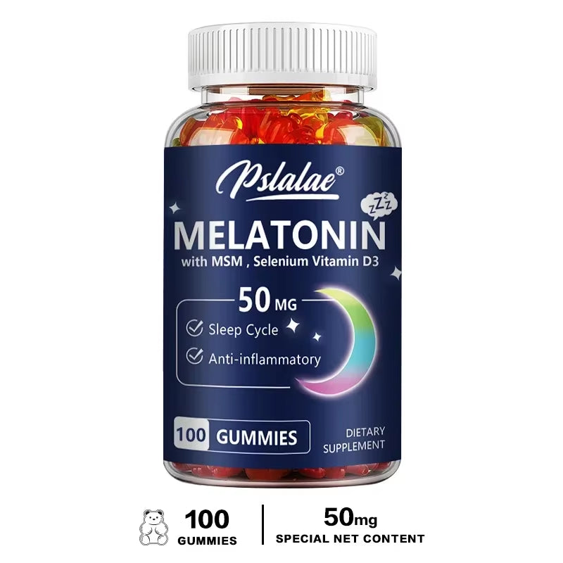 Experience Restful Nights with Our High-Potency Melatonin 50 mg Chewable Gummies for Enhanced Sleep, Stress Relief, and Relaxation