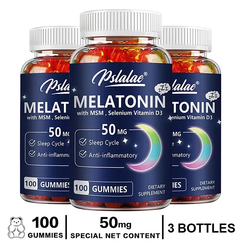 Experience Restful Nights with Our High-Potency Melatonin 50 mg Chewable Gummies for Enhanced Sleep, Stress Relief, and Relaxation