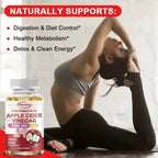 Apple Cider Vinegar Capsules - Supports Digestive Health, Natural Detoxification, Constipation Relief, Healthy Weight Management