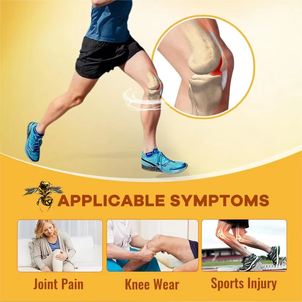 Glucosamine Chondroitin Bee Venom Extract Capsules for Relieve Joint & Knee Pain Relieve Discomfort of Bones and Joint