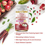 Apple Cider Vinegar Capsules - Supports Digestive Health, Natural Detoxification, Constipation Relief, Healthy Weight Management