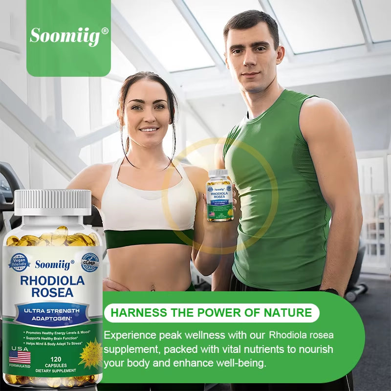 Unlock Your Potential with High Strength Rhodiola Rosea Capsules - Boost Mood, Energy, and Brain Function Naturally!