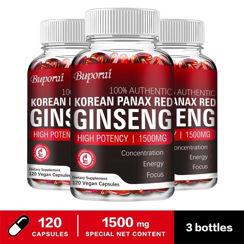 Korean Red Panax Ginseng - Energy, Endurance, Vitality, Performance, Immune Support