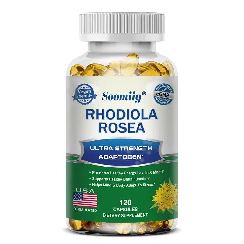 Unlock Your Potential with High Strength Rhodiola Rosea Capsules - Boost Mood, Energy, and Brain Function Naturally!